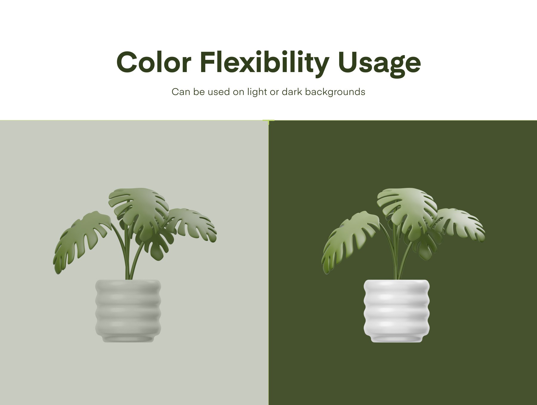 室内植物3D图标 Houseplants 3D Icon blender格式-3D/图标-到位啦UI